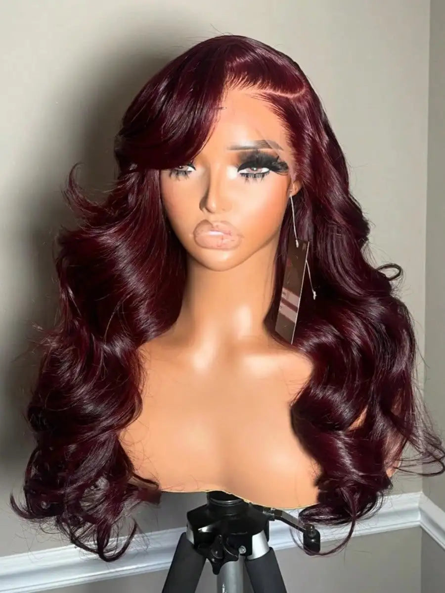 Transparent Lace Frontal Body Wave Human Hair Wig For Women