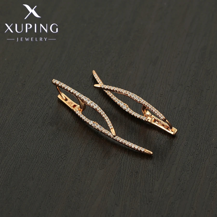 Animal Pattern Gold Plated Hoop Earrings
