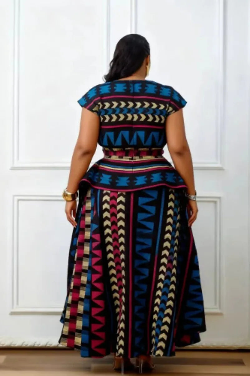 Elegant African Wedding Kaftan Maxi Dress for Women