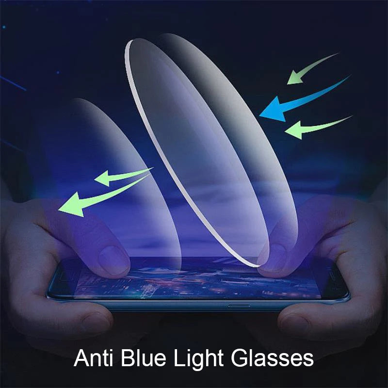 Vintage Black Floral Square Reading Glasses With Blue Light Filter for Women