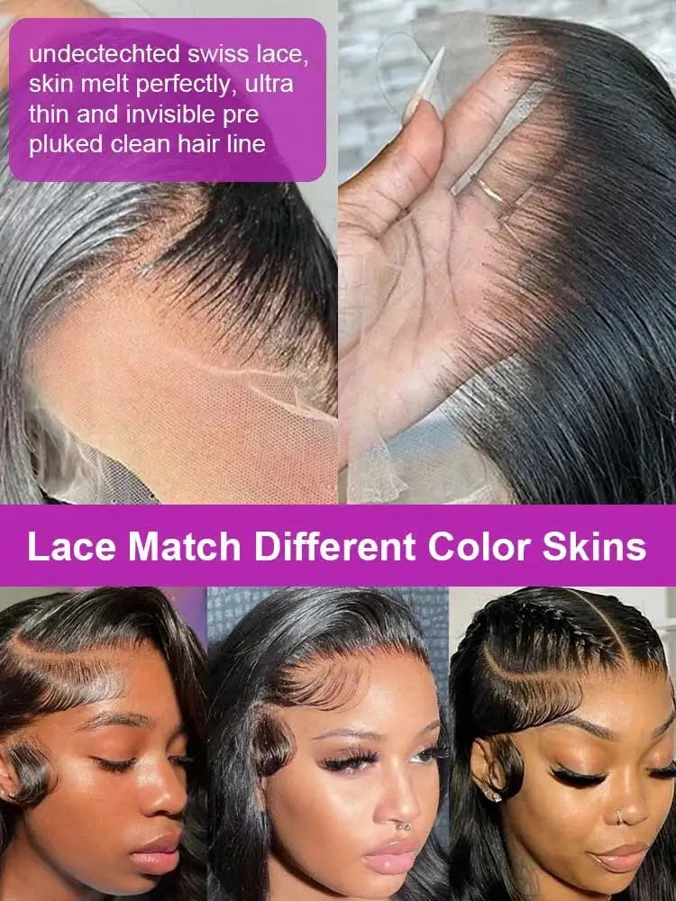 Transparent Glueless Body Wave Lace Front Wig for Women