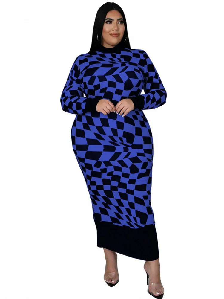 Colorful African Dashiki Print Traditional Dress for Women