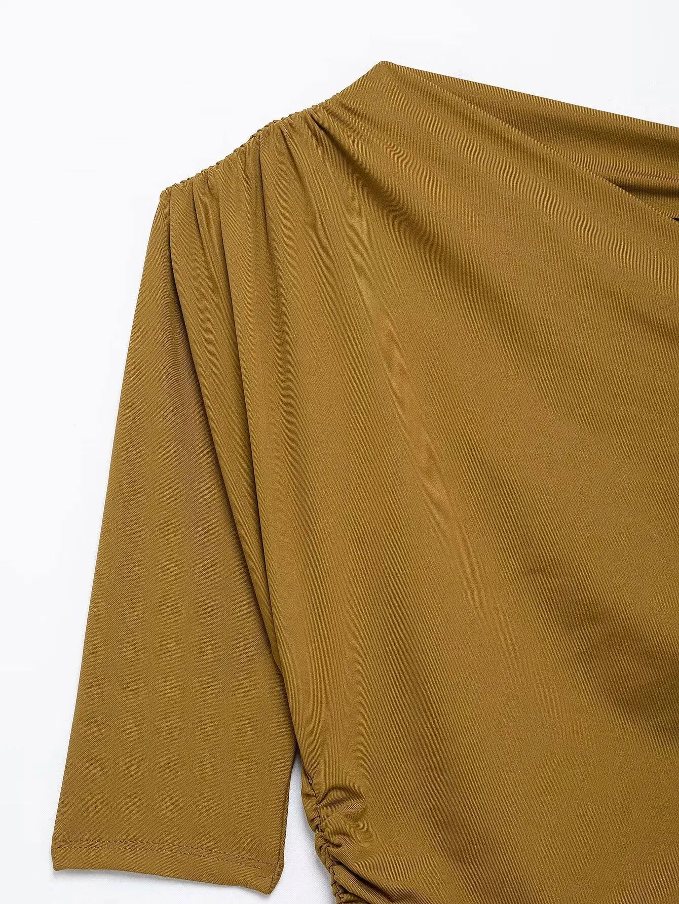 Chic Asymmetrical Wrinkled One-Shoulder Top for Women