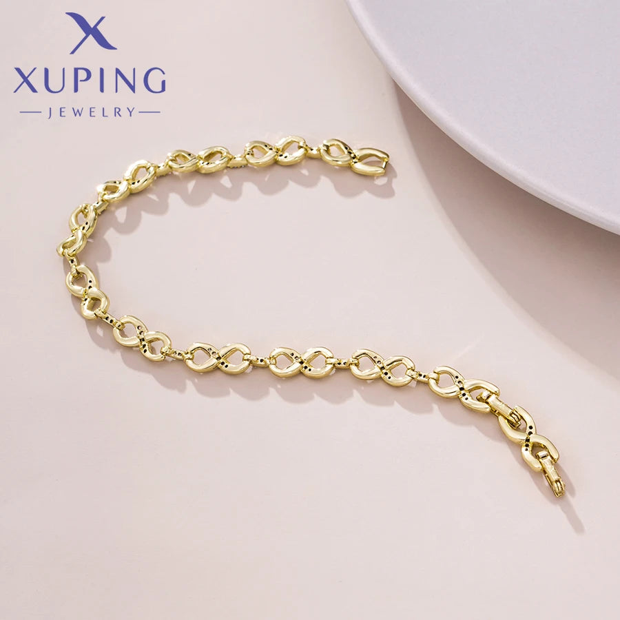 Light Gold Snake Chain Charm Bracelet