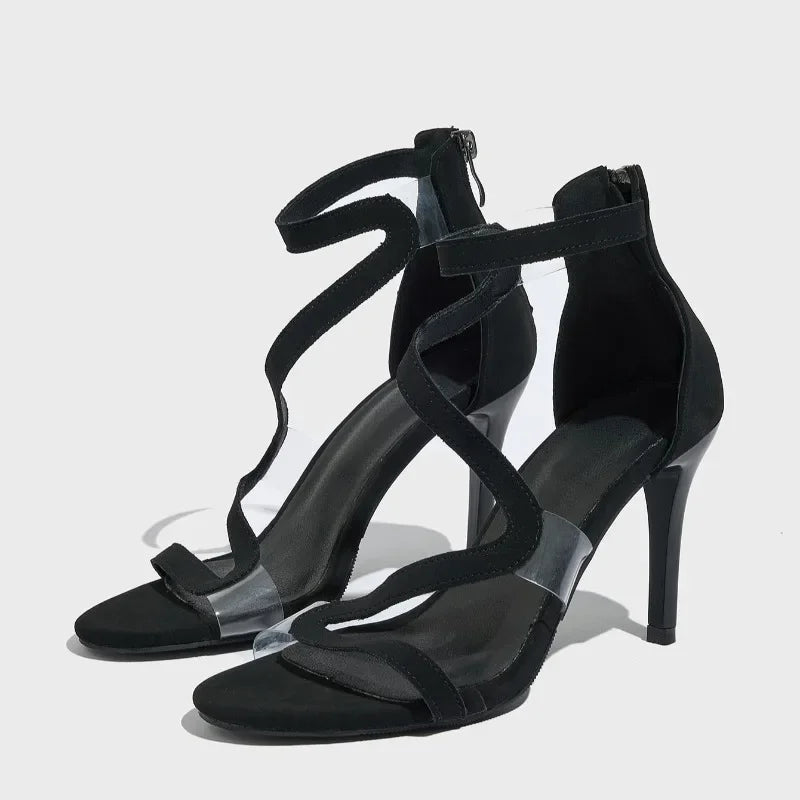 Roman Style Platform High Heel Strap Sandals for Women