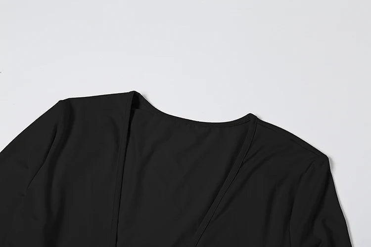 V Neck Body Shaping Maxi Dress
