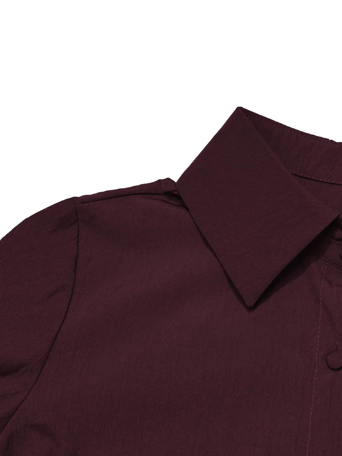 Solid Color Button Front Shirt
