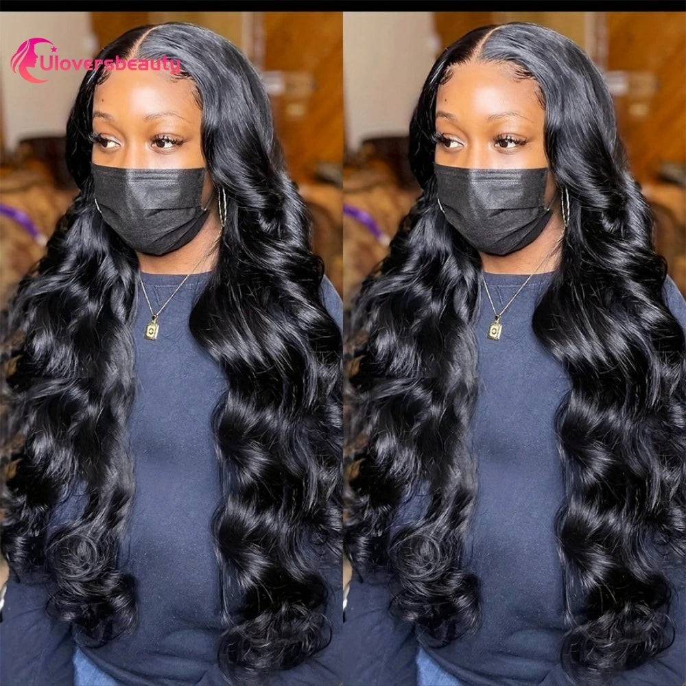 Natural Black Body Wave Human Hair Bundles for Women