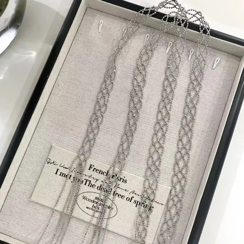 Personalized Hollow Layered Chain Necklace for Women