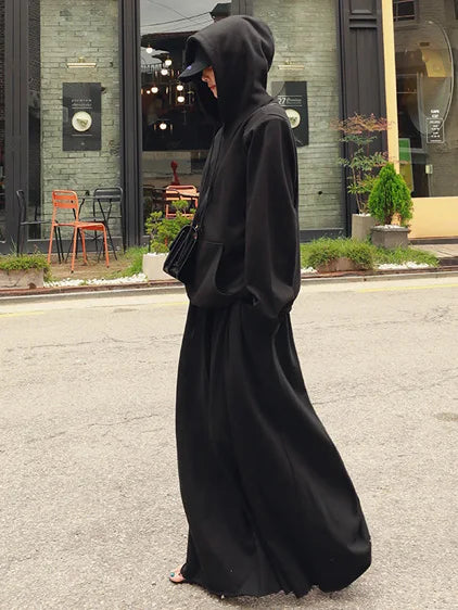Beautyblue Gray Wide Leg Pants Black Bottoms for Women Casual Loose Pocket Korean Harajuku Streetwear Female Outdoor Sweatpants