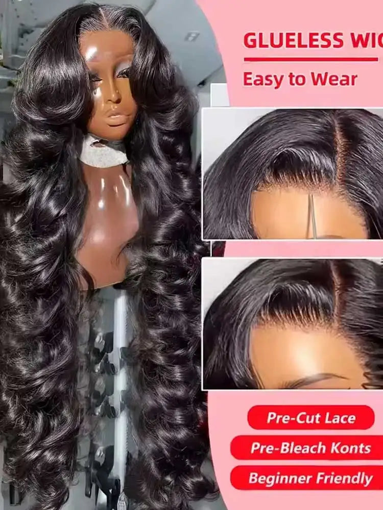 Long Body Wave Glueless HD Lace Front Wig for Women