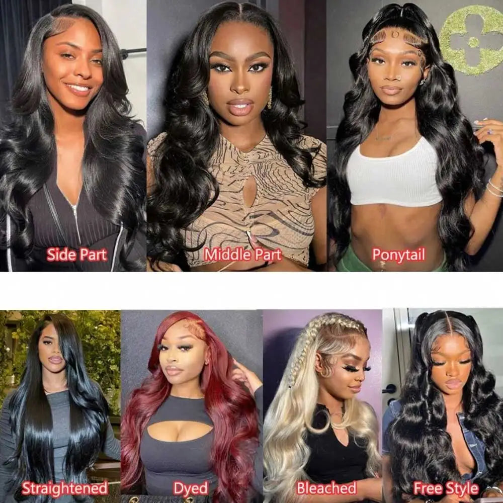 Long Body Wave Glueless HD Lace Front Wig for Women