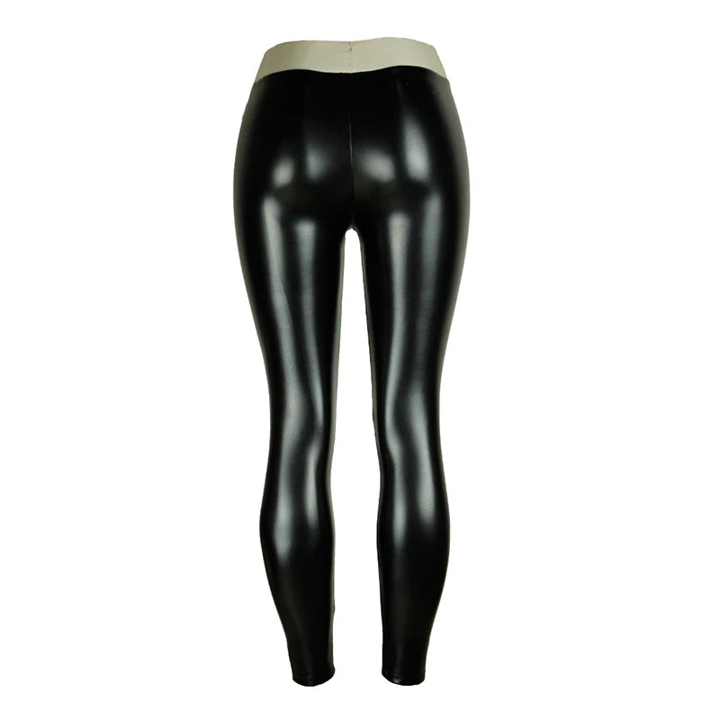 Booty Lifting Faux Leather Leggings