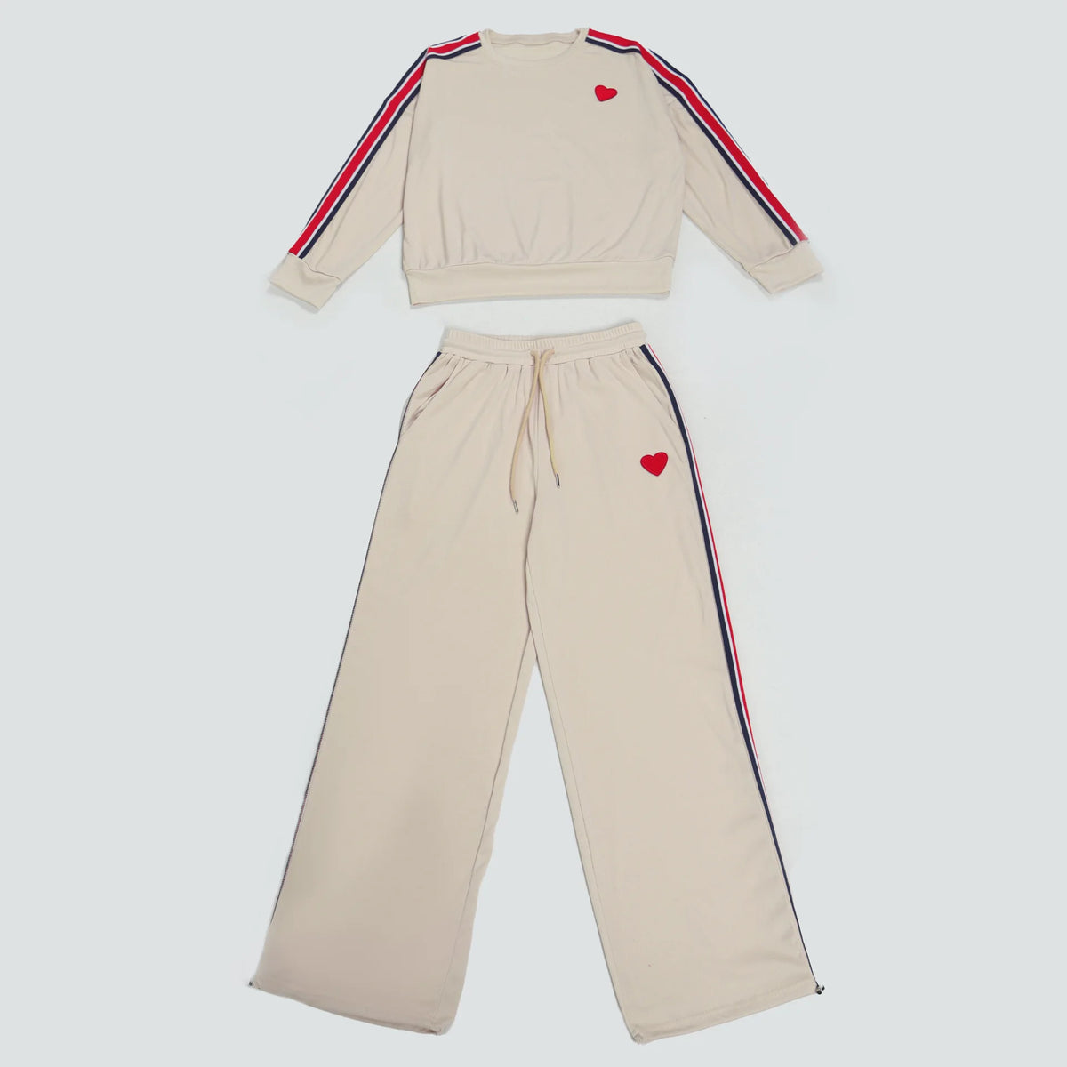 Casual Matching Two-Piece Jogger Tracksuit Set for Women