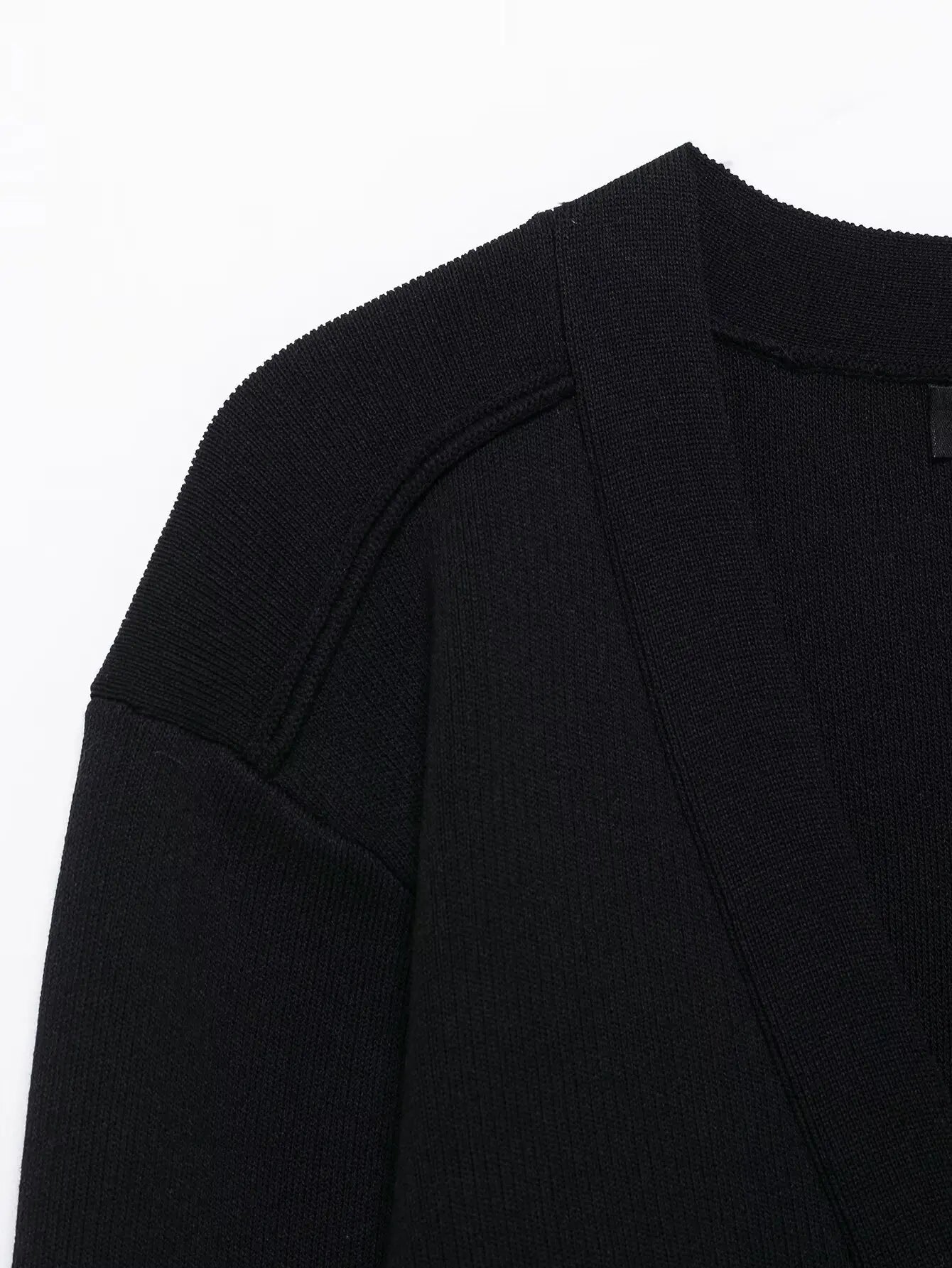 Casual V-Neck Knit Cardigan With Metal Button Detail for Women