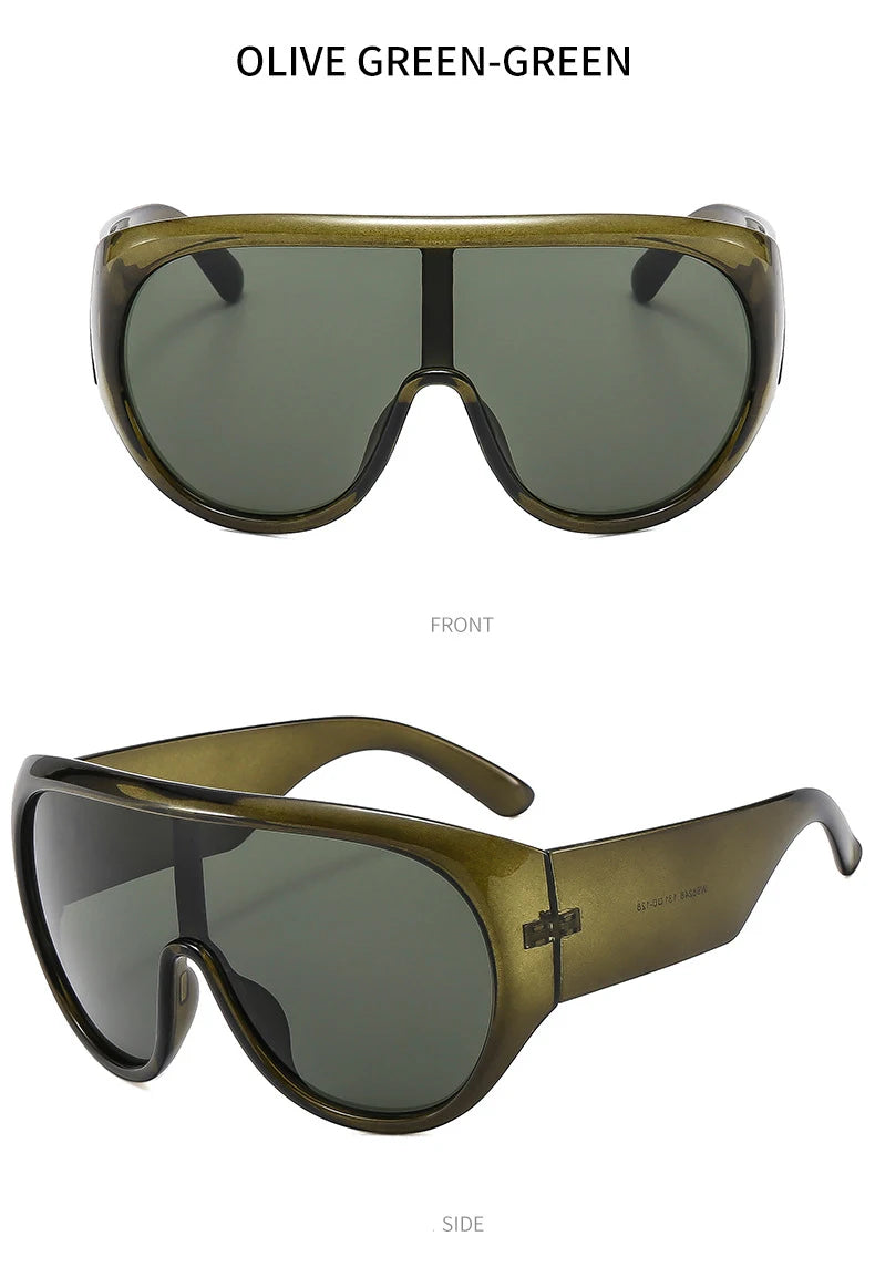 Oversized Futuristic Visor Shield Sunglasses for Women