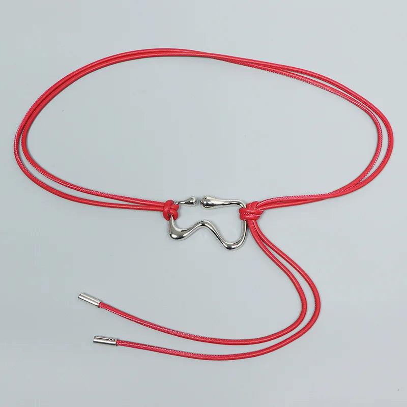 Fashion Braided Gold Knot Waist Chain Belt for Women