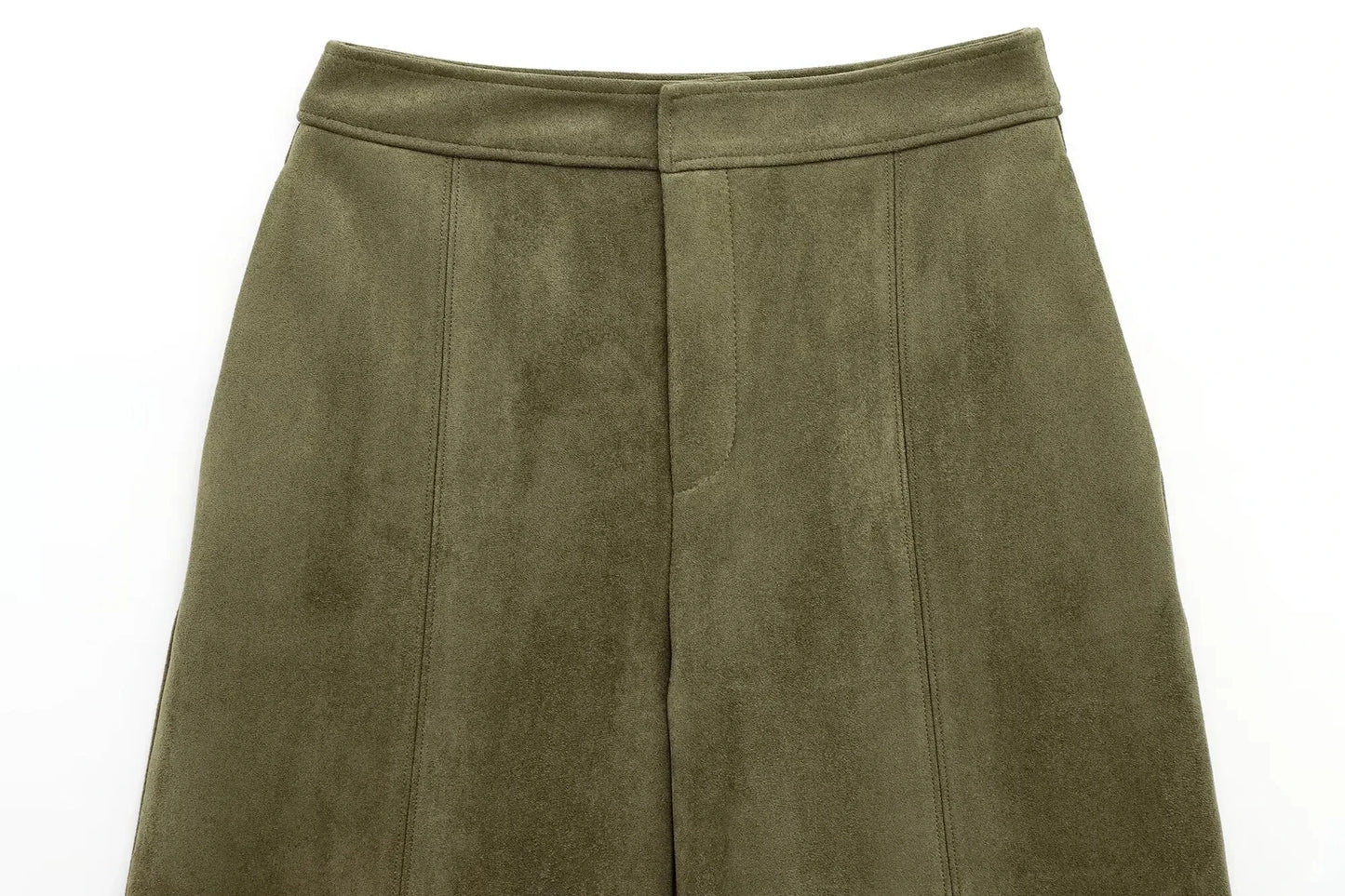 Retro Suede with Zipper Short Jacket Set for Women