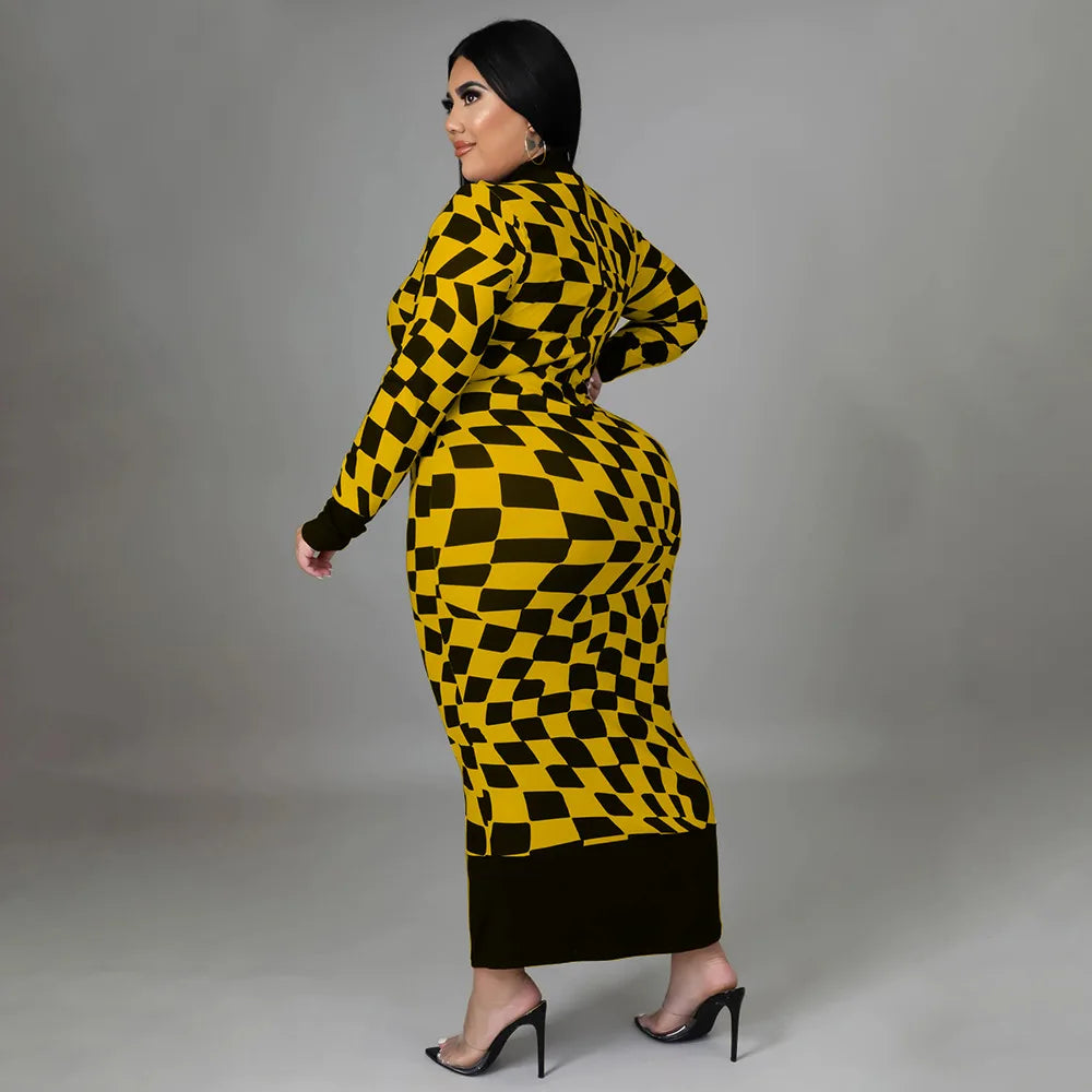 Colorful African Dashiki Print Traditional Dress for Women