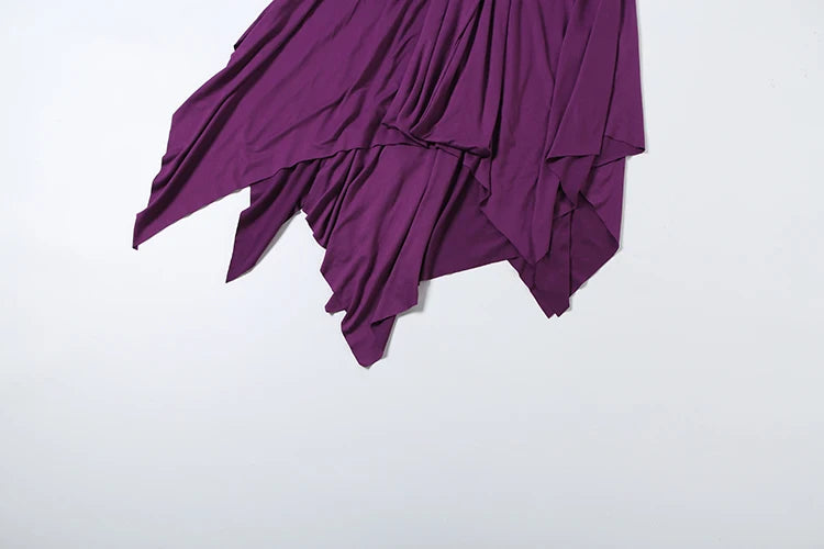 Hollow Design Low Neck Backless Ruched Long Dress for Women