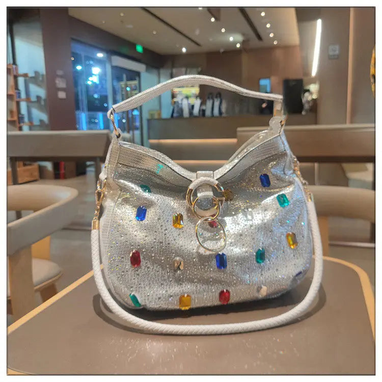 Genuine Leather Crossbody Bucket Bag with Large Capacity for Women