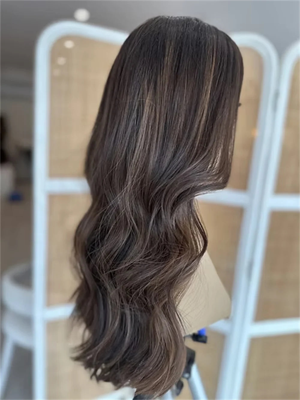 Chocolate Highlighted Synthetic Wig