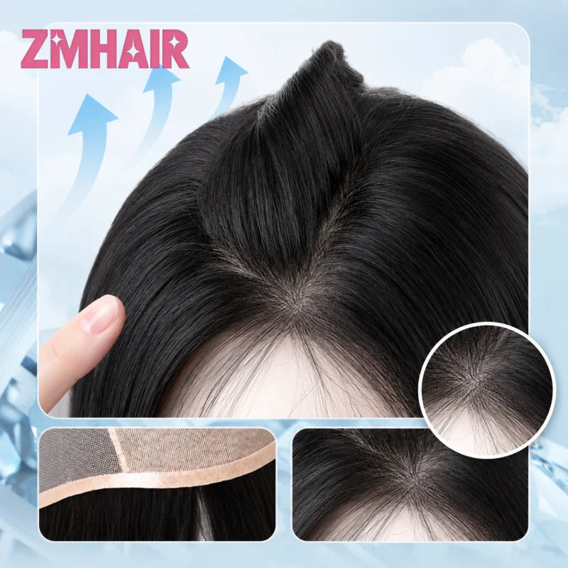 Virgin Hair Body Wave Silk Base Wig With Baby Hair For Women