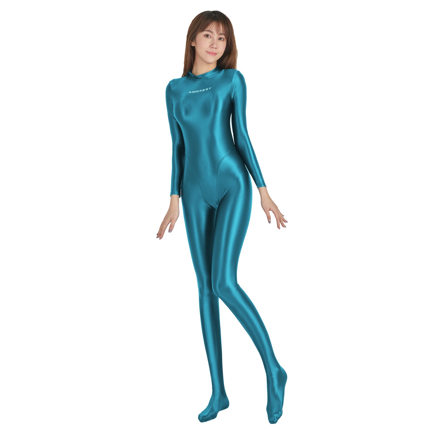 Athleisure Satin Zentai Bodysuit