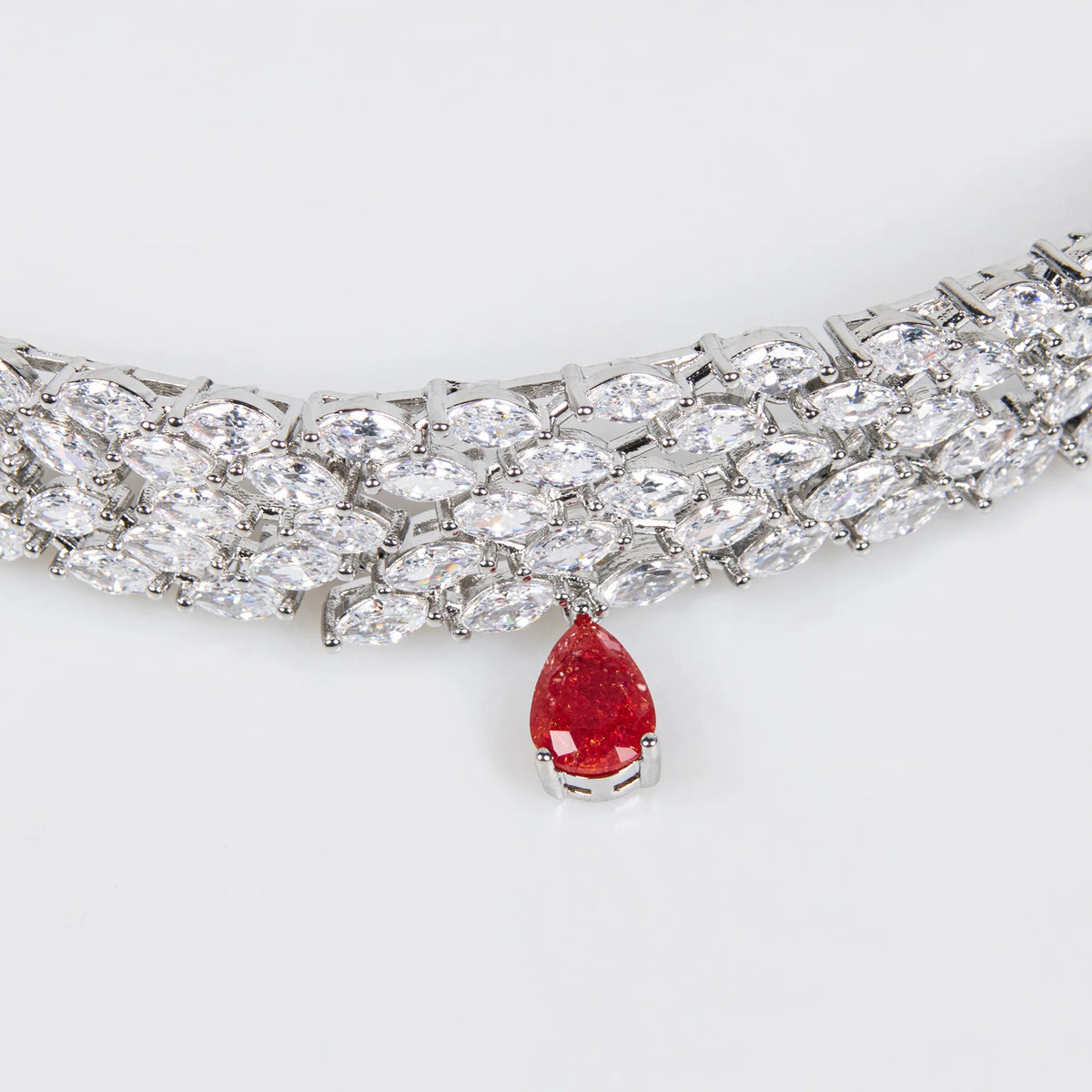 Elegant Bridal Zircon Statement Necklace for Women