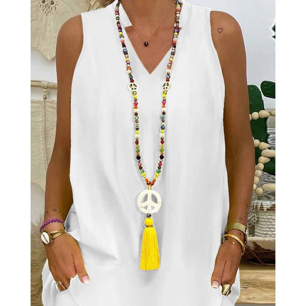 Sleeveless V-Neck Top and Shorts Set for Women Casual Solid Outfits Sexy Clothing Pocket Design Summer Fashion