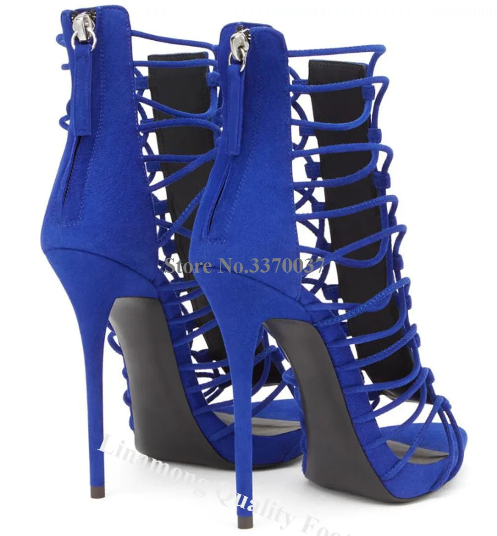 Elegant Strappy Stiletto Gladiator Sandals for Women