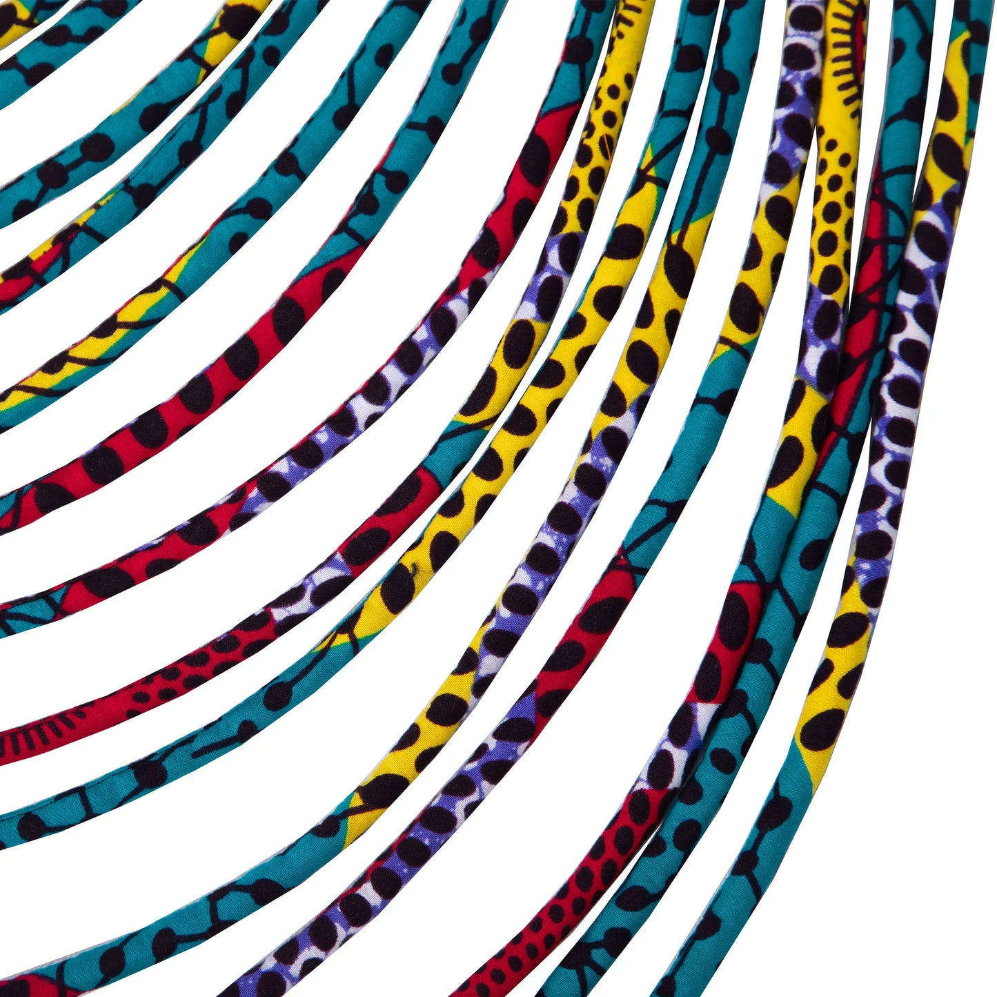 African Multi-Strand Statement Choker Necklace for Women