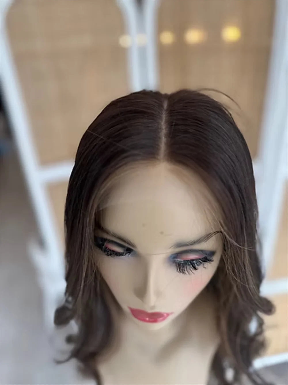 Chocolate Highlighted Synthetic Wig