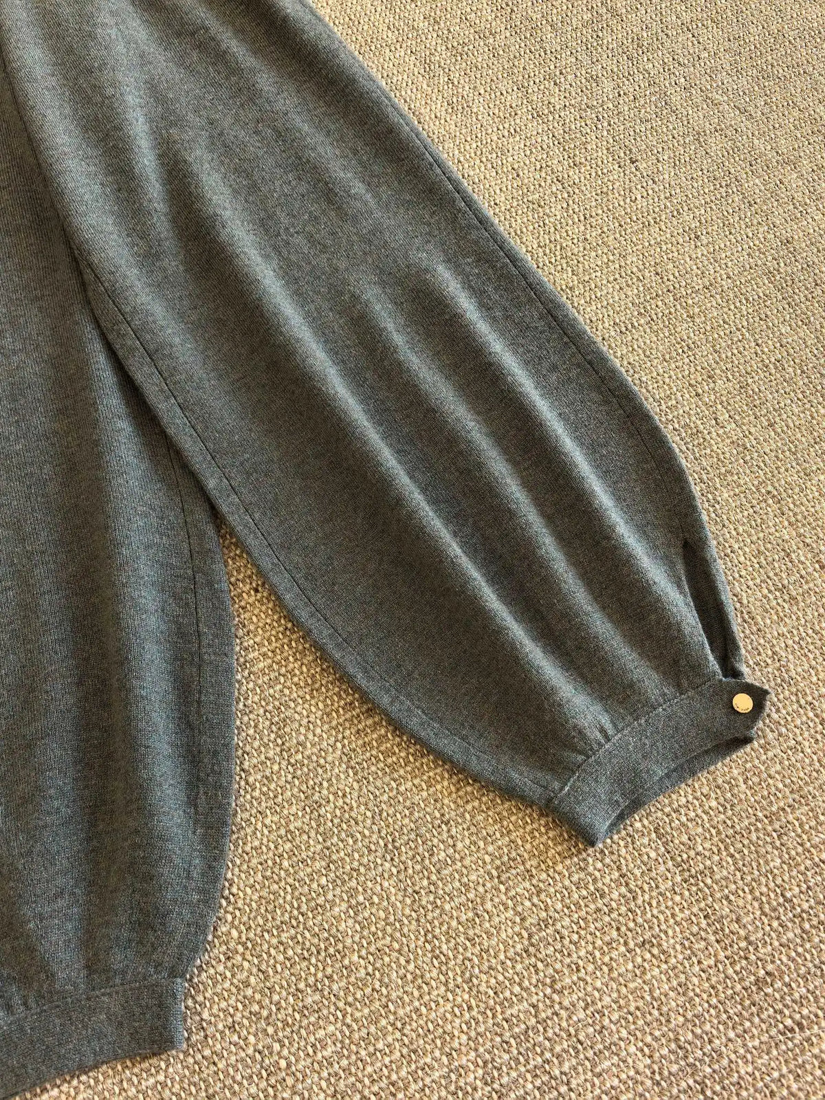Minimalist Cashmere Knit Top And Pants Set for Women