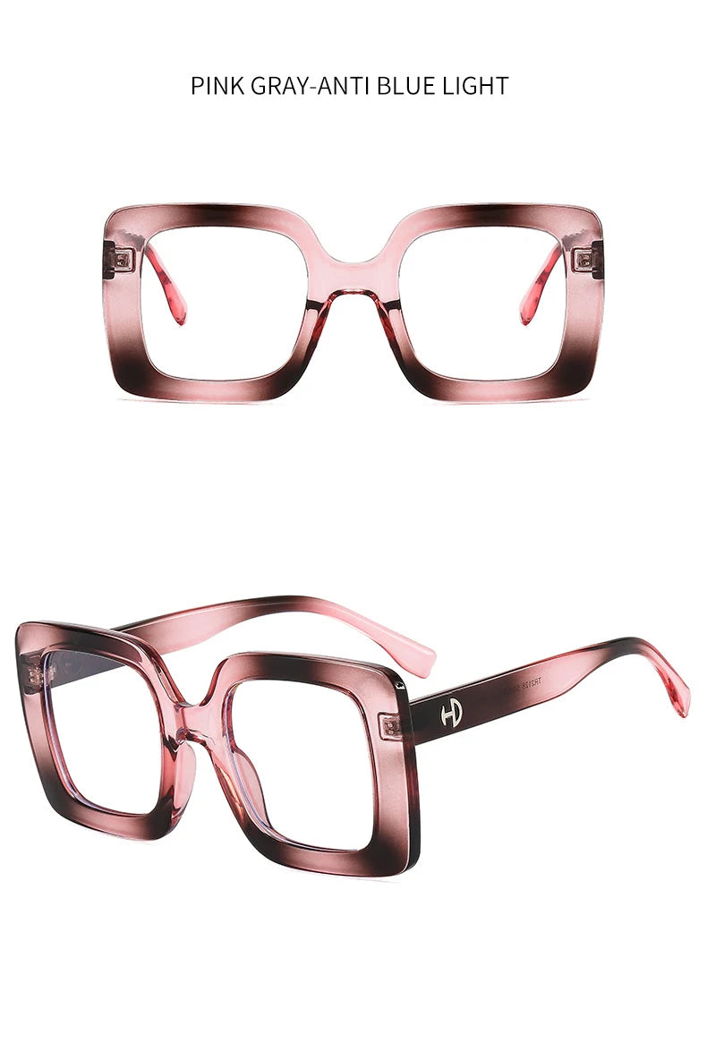 Oversized Blue Light Blocking Reading Glasses for Women