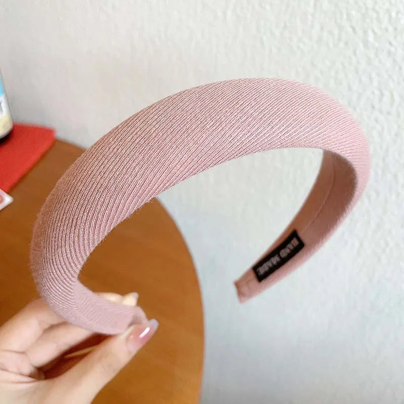 Vintage Red Velvet Padded Headband