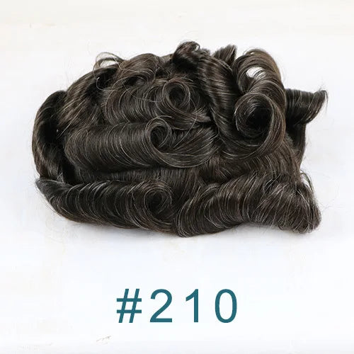Natural Curly V Loop Hair Replacement Toupee for Women