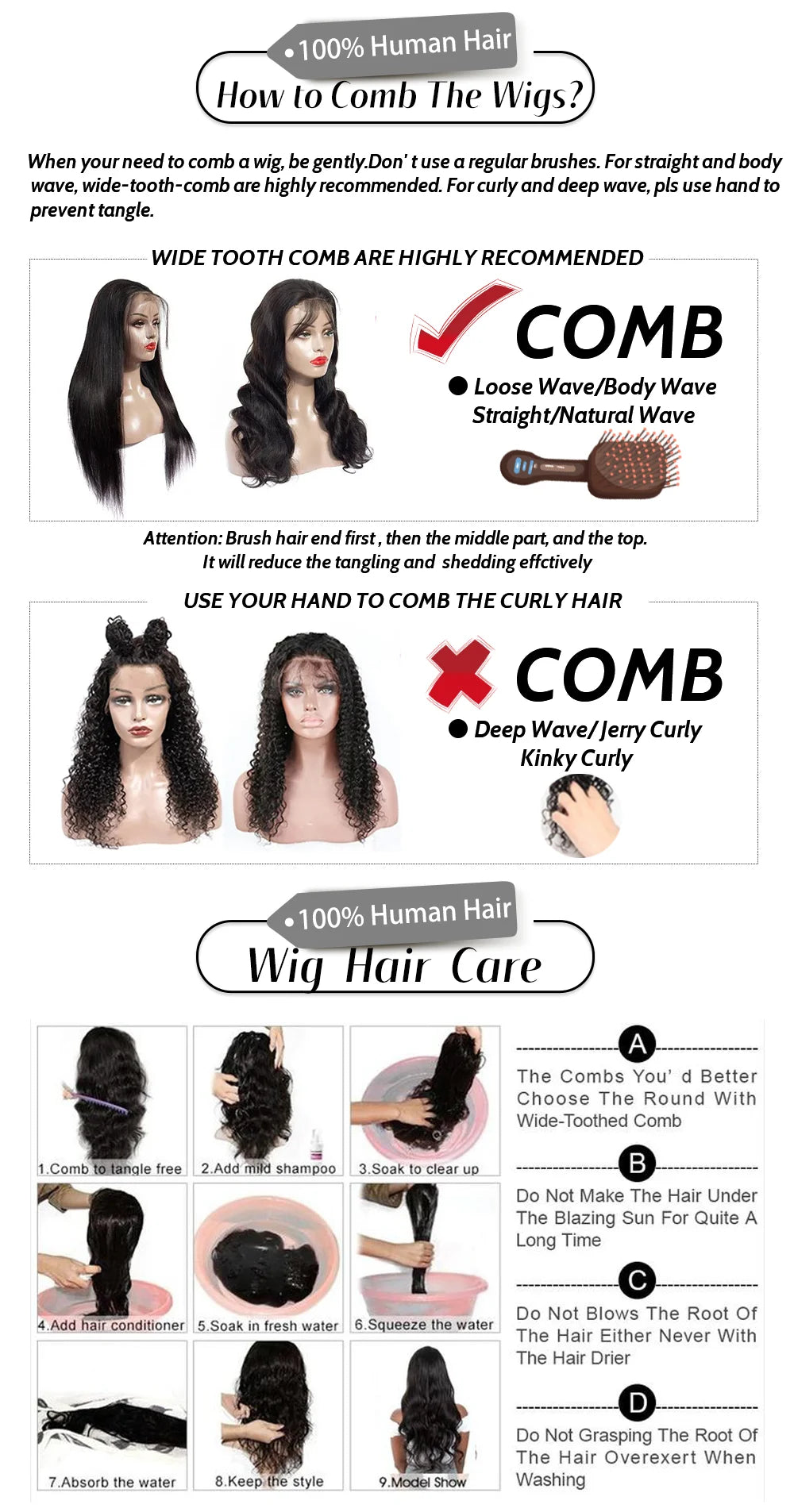Natural Short Finger Wave Human Hair Pixie Wig for Women
