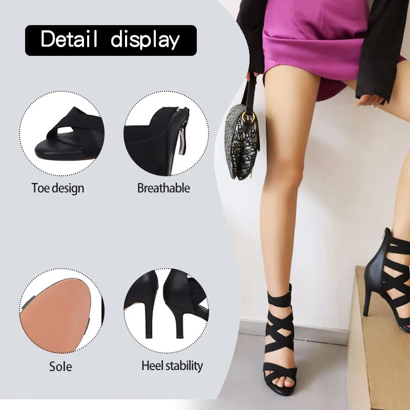 Elastic Fabric Ballroom and Latin Dance Shoes for Women
