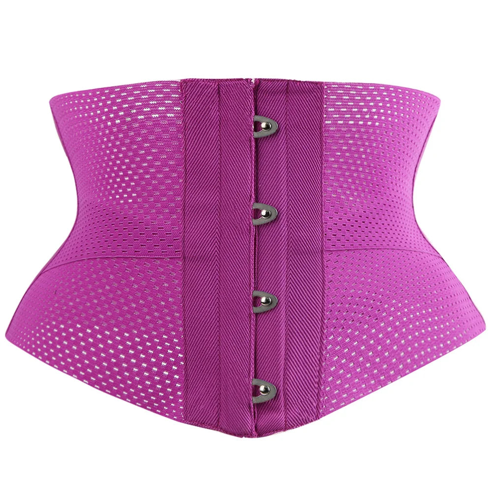 Breathable Elastic Mesh Underbust Corset for Women