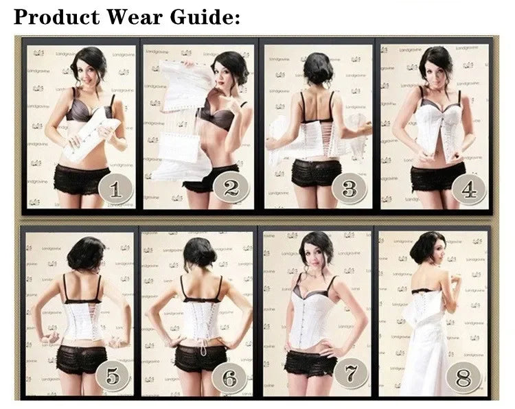 Elegant Retro Gothic Overbust Corset Tops for Women