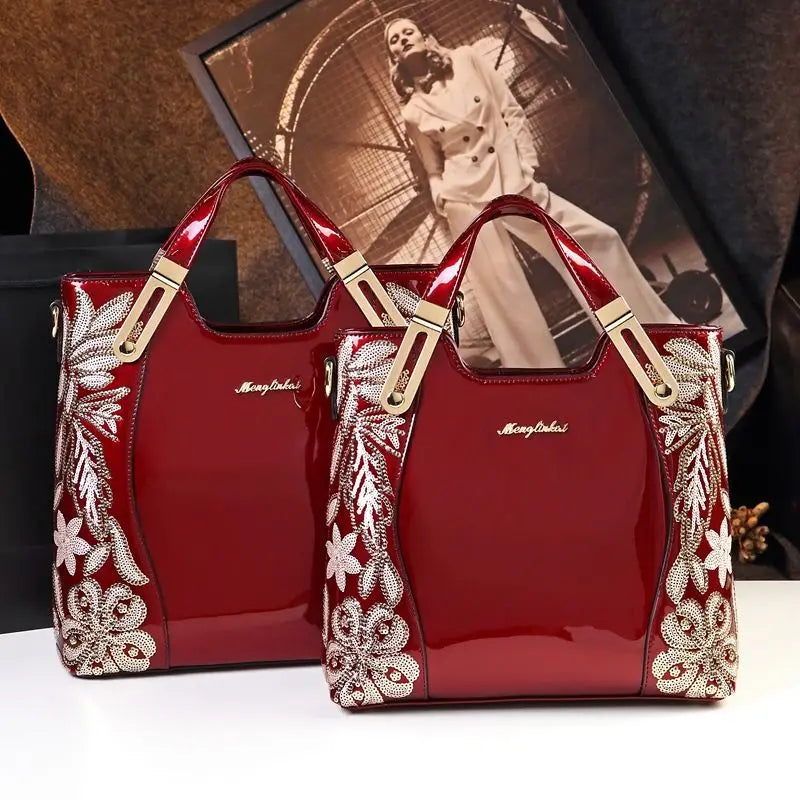 2025 New Fashion Patent Leather Handbag Shoulder Cross-body Handbags for Women Sac À Main Femme