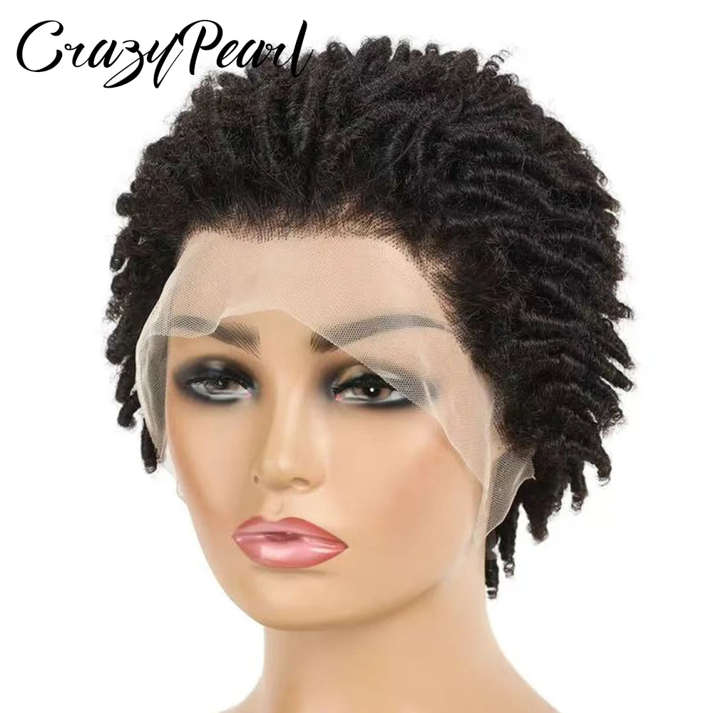 Short Pixie Cut Dreadlocks Lace Front Wig for Women