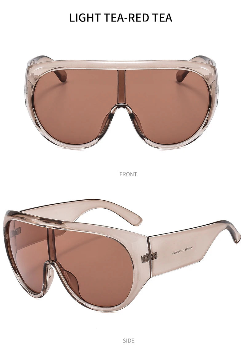Oversized Futuristic Visor Shield Sunglasses for Women