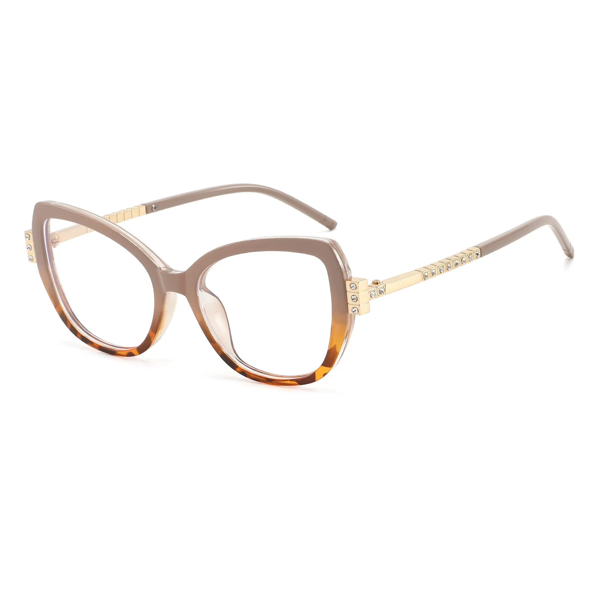 Black Cat Eye Rhinestone Anti Blue Light Reading Glasses for Women