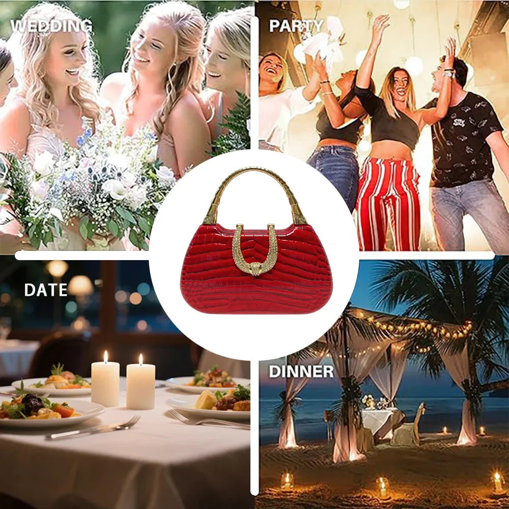 New Banquet Handbag Diamond-encrusted Fashion Dinner Women's Handbag High-quality Fashion Women's Shoulder Oblique Bag