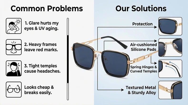 Women's Polarized Square Sunglasses