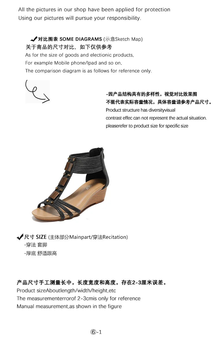 Comfortable Bohemian Beaded Strap Sandals For Women