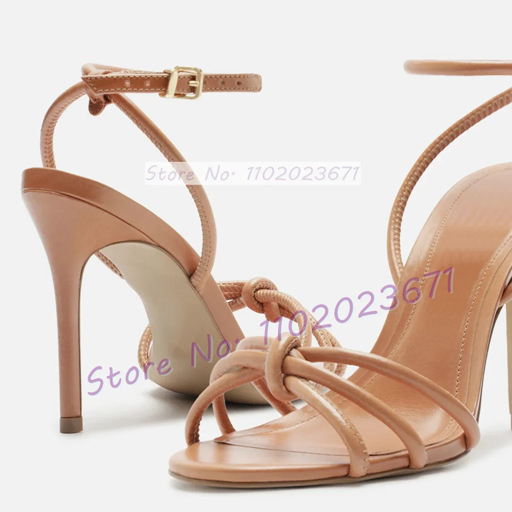 Elegant Open Toe Ankle Strap High Heel Sandals for Women
