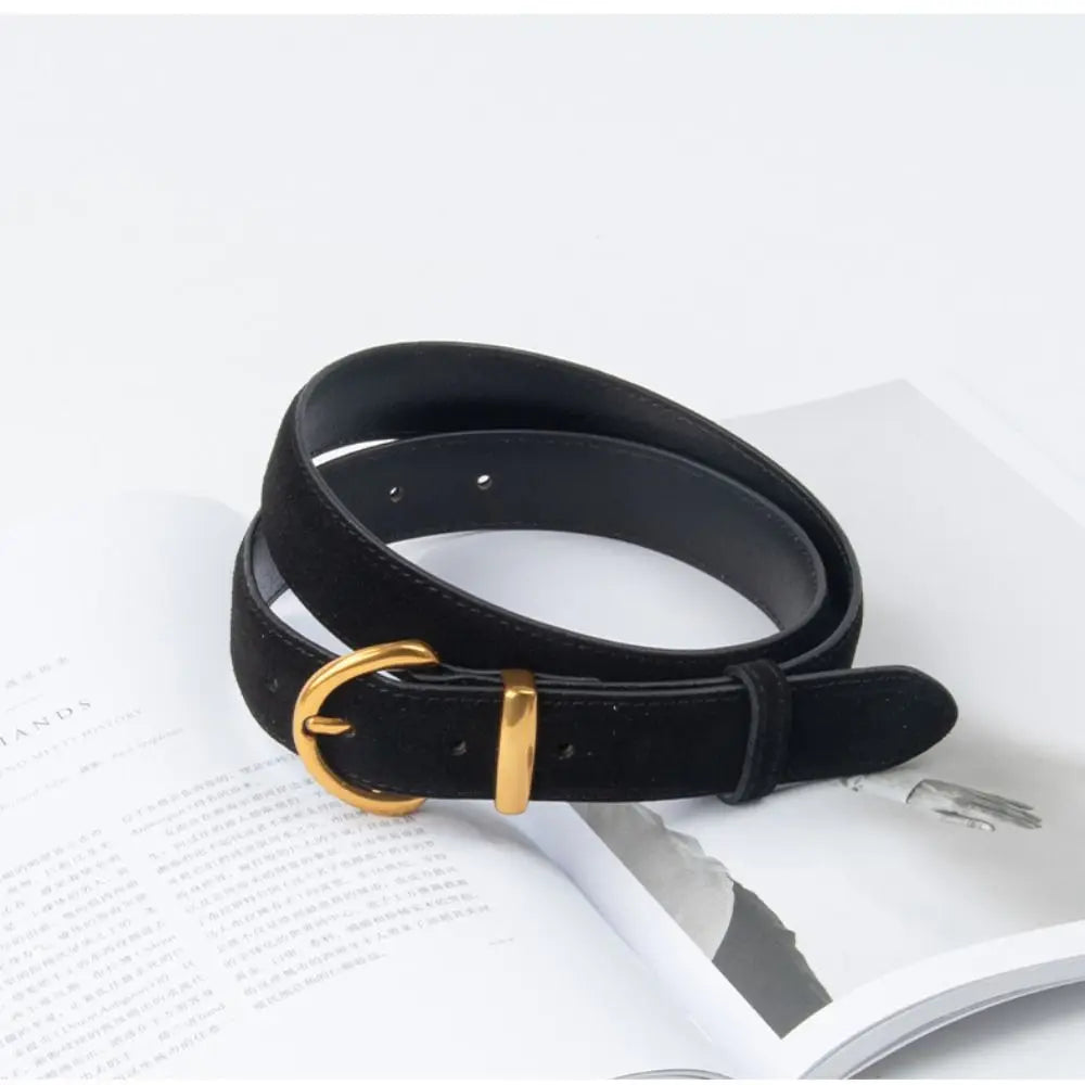 Retro Style Suede Belt